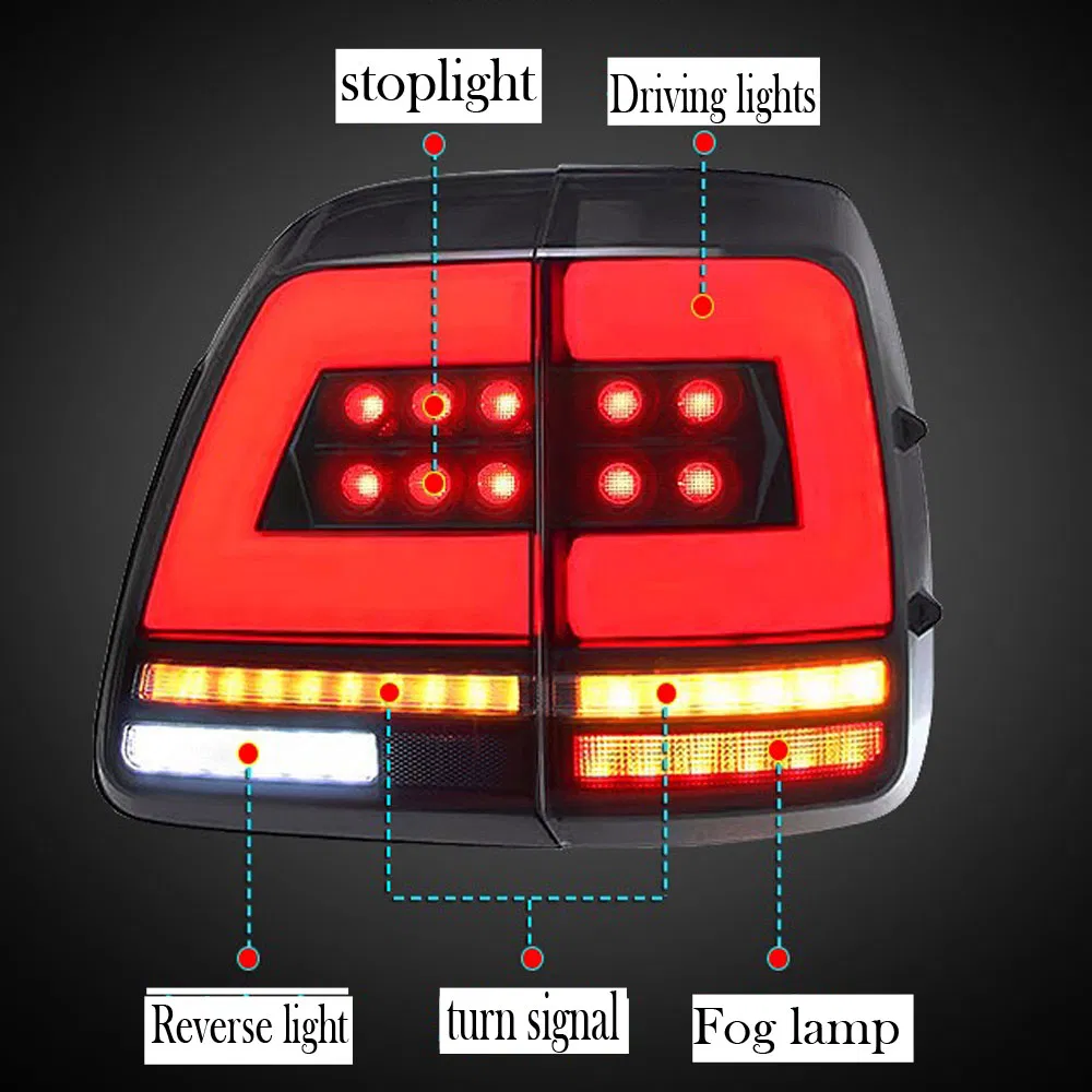 Car Modifying LED for Toyota Land Cruiser LC100 81591-60040 81561-60480 Tail Light