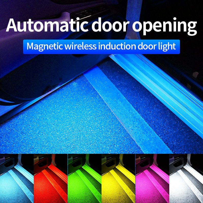 Универсальная светодиодная лампа-проектор для авто (7 цветов)