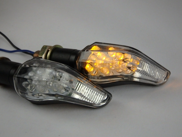 Поворотники для мотоцикла M307, алюминиевые, 12В