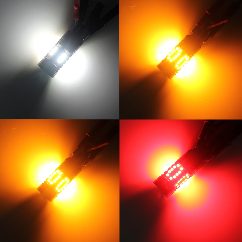 Лампы поворотников LED 3157 52SMD Amber Canbus