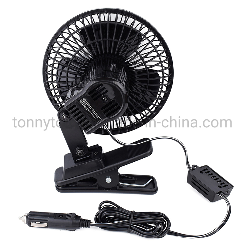 6-Inch 24V Plastic Rotatable Car Cooling Fan - Powerful, Quiet, Efficient Electric Ventilation