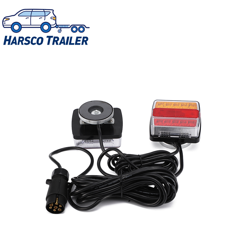 E-Mark R10/R65 Trailer Lamp - 16 SMD LED Cluster, 105x100x40mm, 7-Pin DIN ISO 11446, Vibration Resistant for Caravans/Trucks