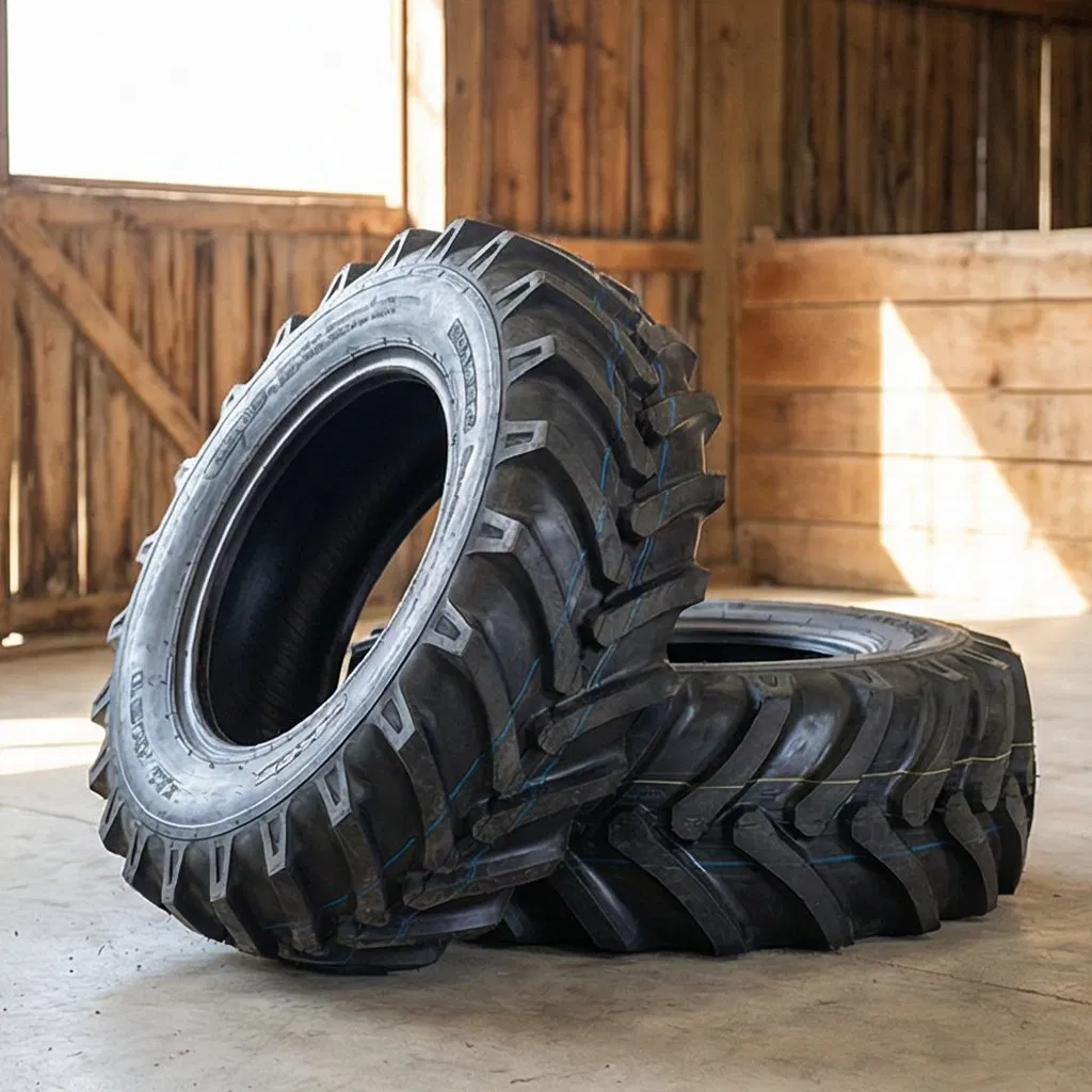 Size 11.5/80-15.3 Agricultural Tractor Tyre with Rim Herringbone Pattern for Tractor Rear Wheel