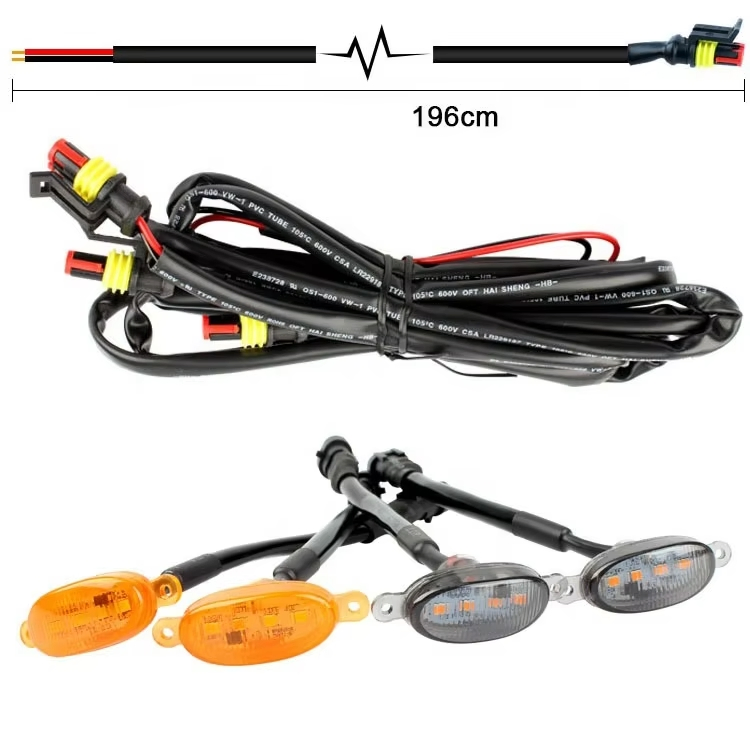Светодиодные ходовые огни для внедорожников, 3 в 1, желтый