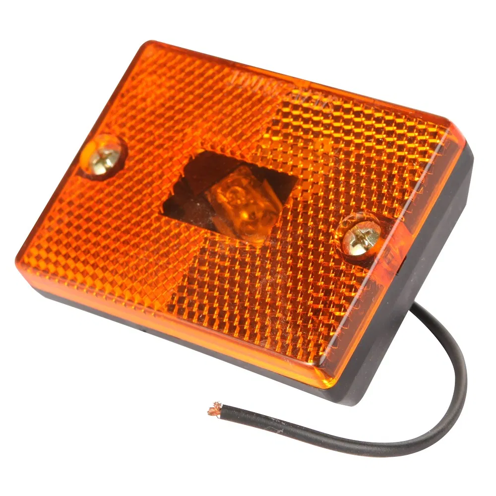 110mm 3functions Square LED Rear Tail Reverse Light for Tractor RV Ship Yacht Trailer