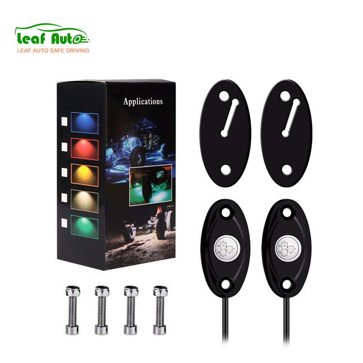 Комплект RGB LED Rock Lights, 4 шт, с Bluetooth-пультом