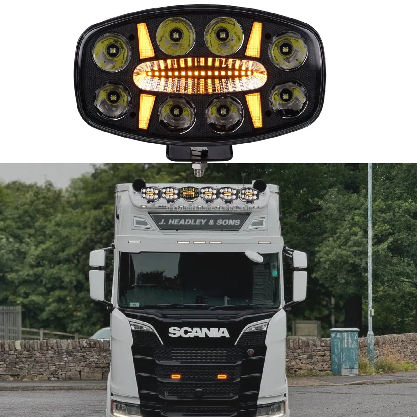 European 4000lm IP68K DRL Driving Light for Truck Offroad 4X4 Vehicle