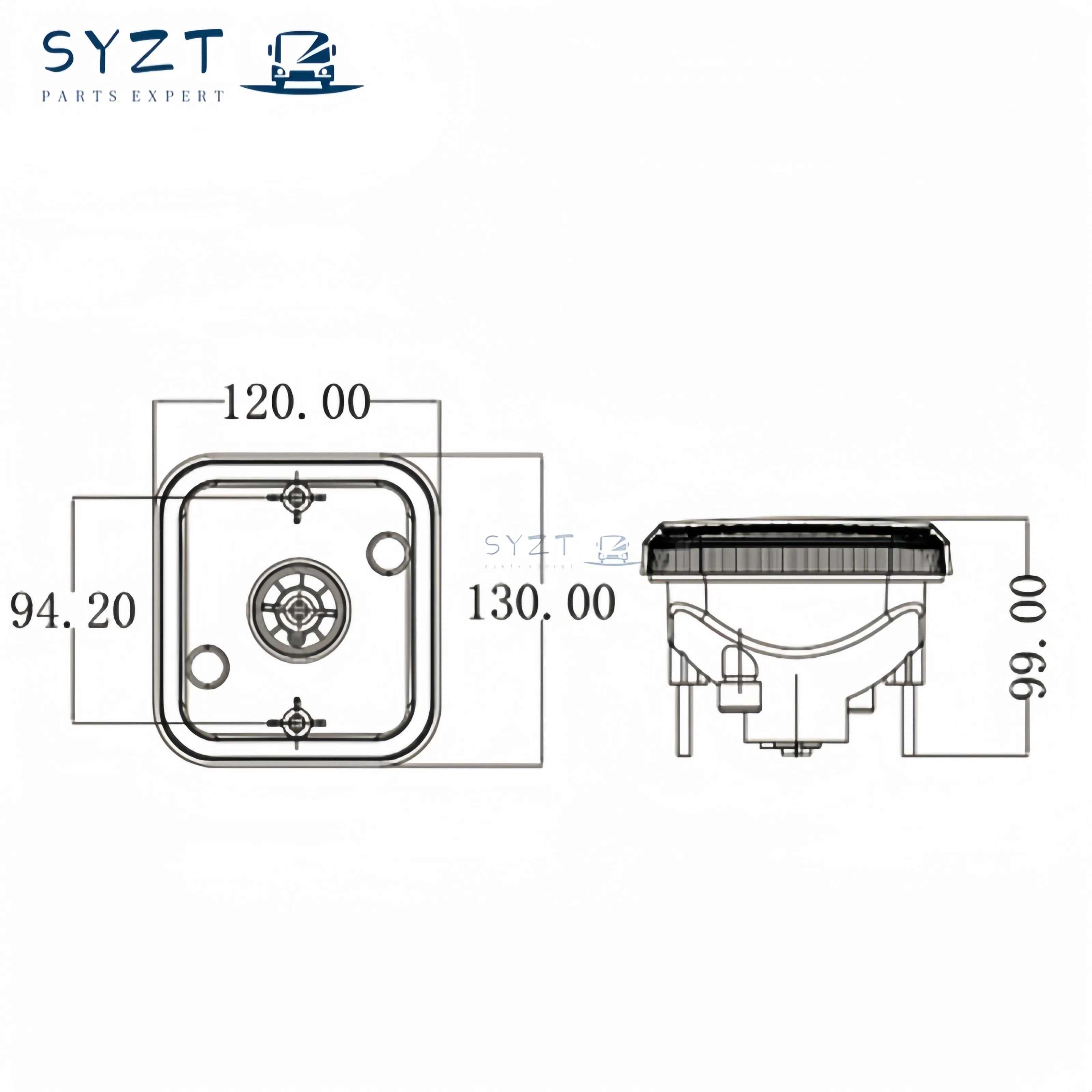 Bus Accessories High Quality Round Rear Small LED Taillight