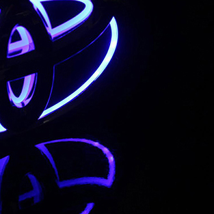 Светодиодная эмблема на решетку радиатора 5D, 12В