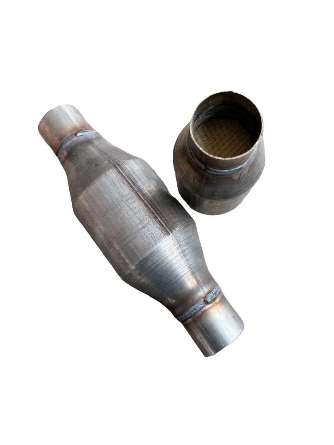 Катализатор автомобильный двухголовый удлиненный