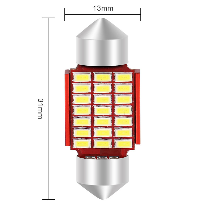 Двухсторонняя светодиодная лампа для номерного знака 31-41мм