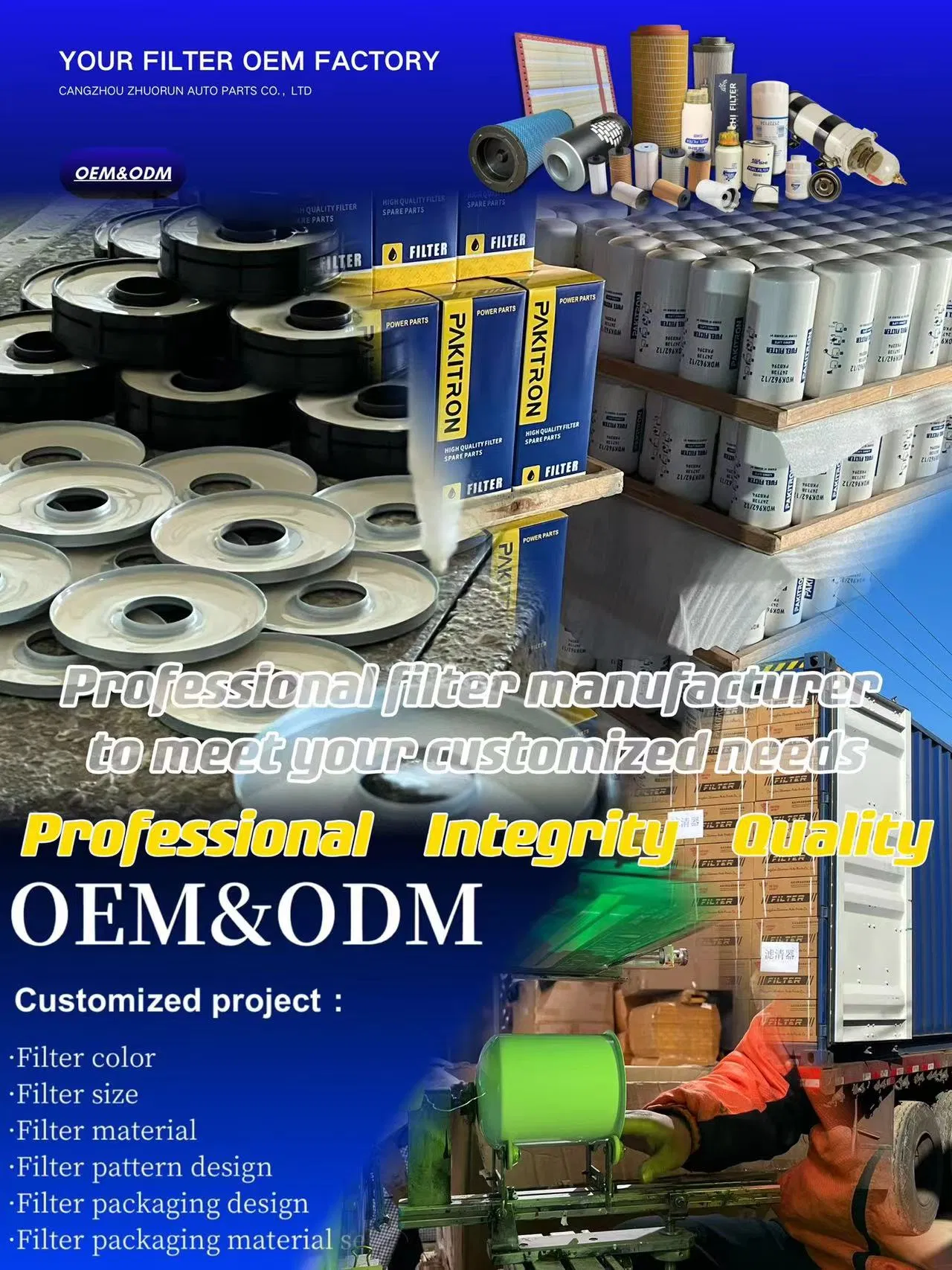 Trucks Auto Car Excavator Air Compressors Generators Agricultural Equipment Engine Fuel Air Hydraulics Oil Water Separators Filters Spare Parts