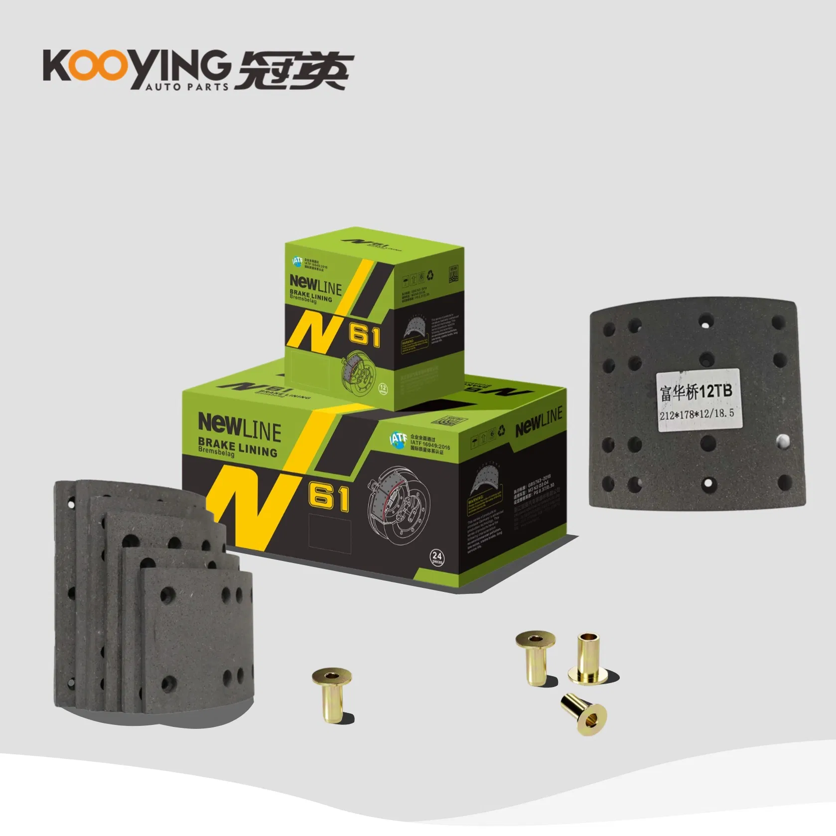 Factory Price Semi Metal Ceramic Auto Parts Truck Parts 4515 for Fuwa 13t Brake Lining for BPW