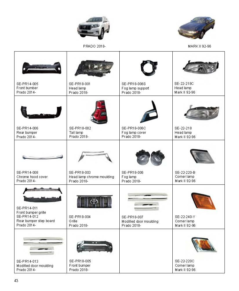 Wholesale Toyota Prado 2018- Auto Parts LED Tail Light Rear Light Rear-Light