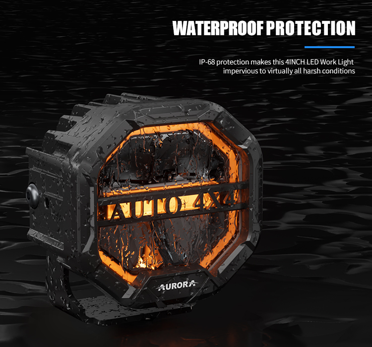 Aurora 4X4 LED Work Strobe Car Light Auto LED Fog Light
