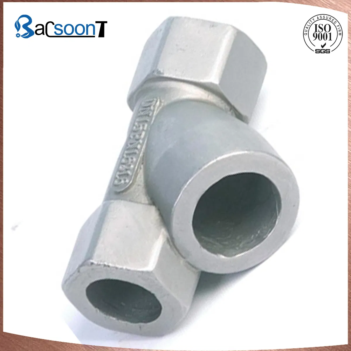 Customized Stainless Steel Precision Casting Pipe Fitting/Y Piece with Sandblasting/Machining/Mirror Polishing