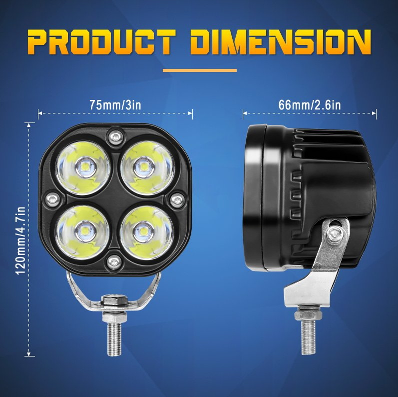 Универсальные светодиодные противотуманные фары 3 дюйма