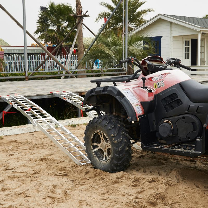 Heavy-Duty 680kg Motorcycle Loading Ramp for Atvs and Bikes