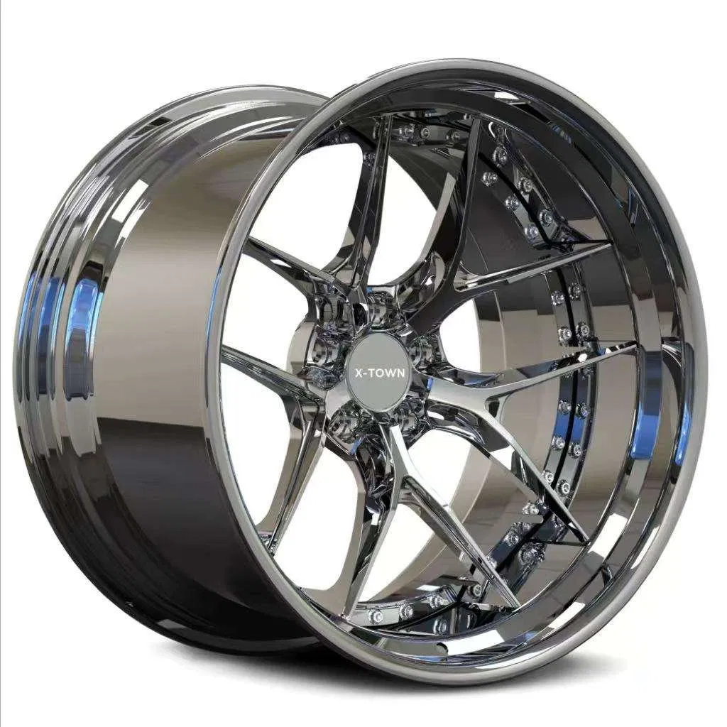 Литые диски Deep Concave 17-24 дюйма, хром, черные