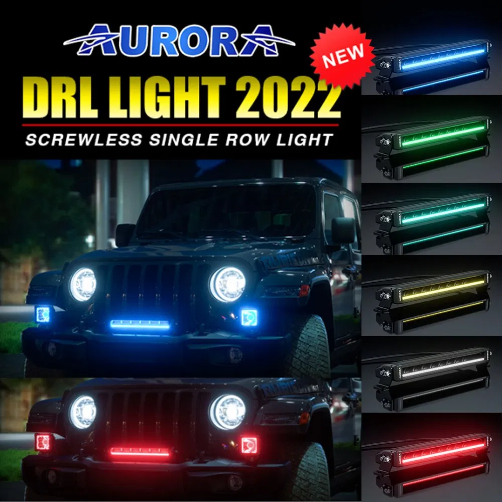 Aurora Offroad Driving IP68 LED Light Bar Modular for Car Truck UTV ATV Jeep Light