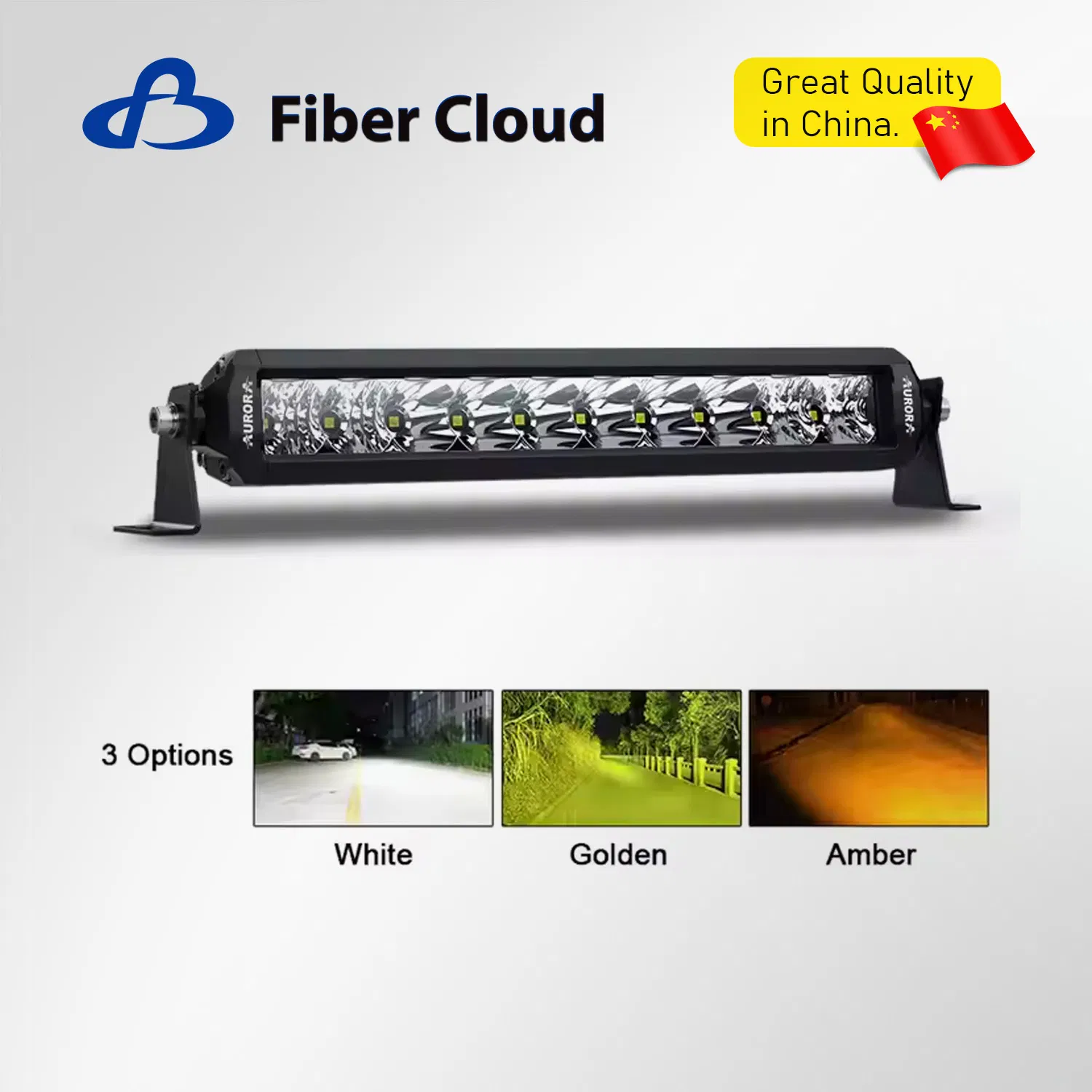 12V LED Car Spotlight Waterproof IP69K 10 Inch 50W Single Row Light