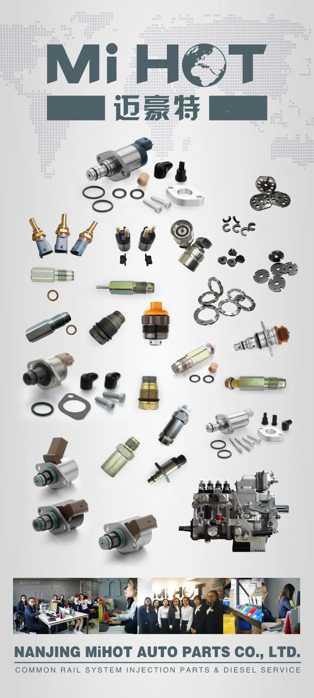 Liwei Fuel Nozzle Dlla153p884 for Common Rail Injector (095000-5800/5801)