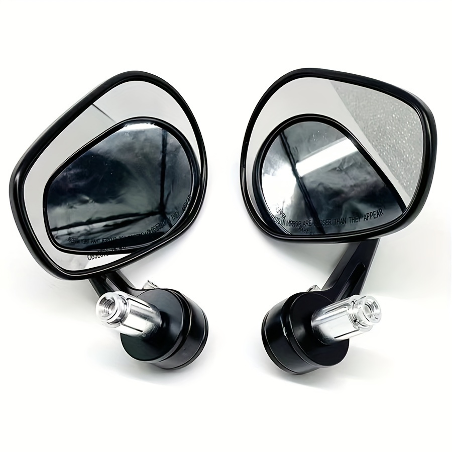 Motorcycle Rearview Mirror CNC Machined Oval Bike Mirrors - Includes Official ECE Certification Papers