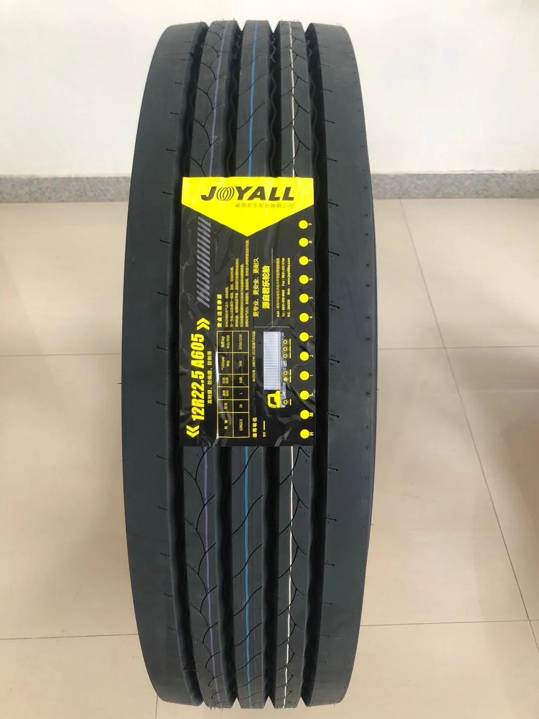 295/60R22.5 A605 Joyall Factory Truck Tire for Bus Steer Trailer Position TBR
