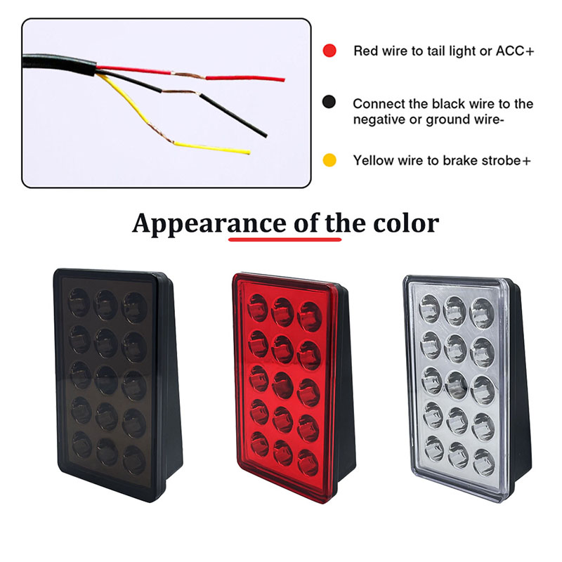 Прямоугольный светодиодный стоп-сигнал для авто