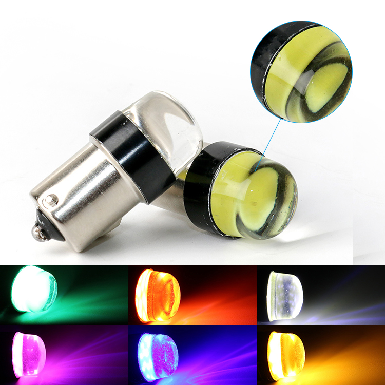 Светодиодная лампа BKR S25 P21W 1156 COB 5W для поворотников