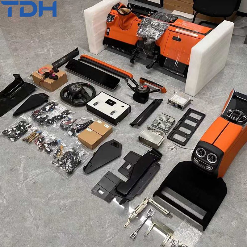 Car Accessories Interior Conversion Upgrade Kit for Benz G Wagon 2002-2018 G63 Brabus Facelift to W464 Interior Kit with Steering Column Gear Shift