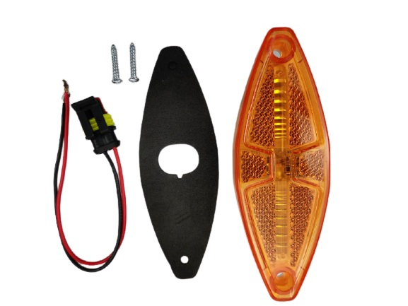 Optical Strip LED Clearance Side Marker Light Built-in Reflex Reflector with Light Guide Bar Technology for Trailer Truck Coach Bus LED Marker Light