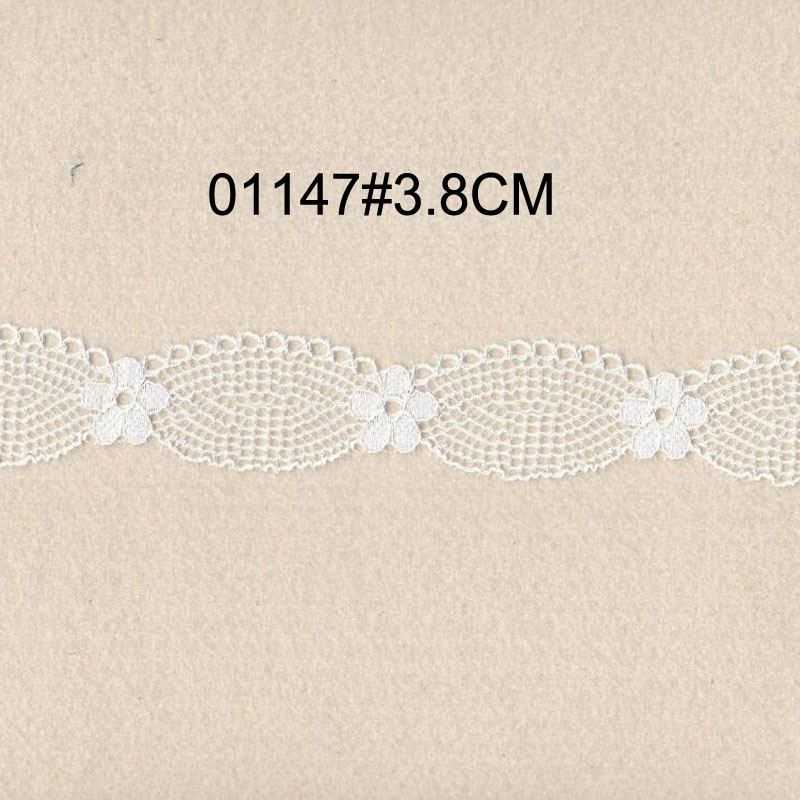 6.8 cm Elastic Stretch Flower Narrow Lace Trim