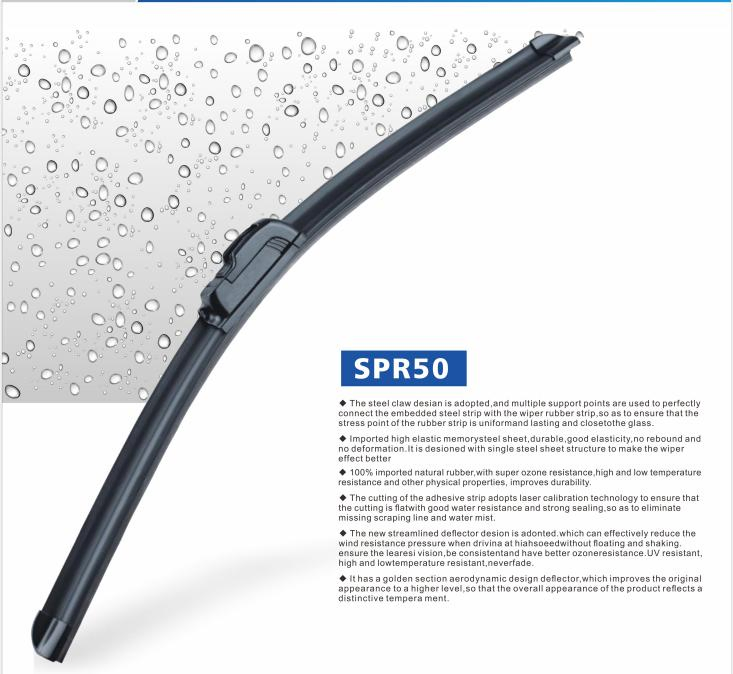 Boneless Soft Wiper Blade Flat Car Windshield Wiper Blade 10 11 12"13"14"15"16"17"18"19"20"21"22"23"24"26"