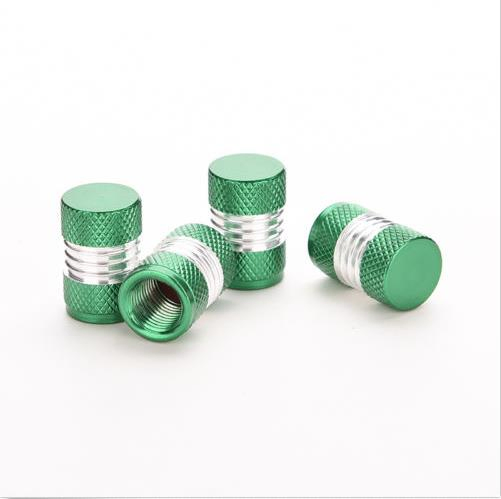 4PCS Round Style Aluminum Alloy Car Tyre Valve Cap