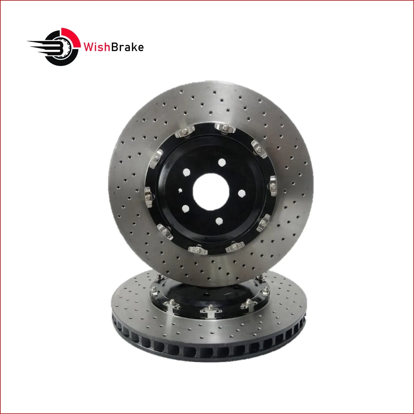 High-Performance Lightweight Floating Aluminum Alloy Cap Brake Disc for Cadillac Car