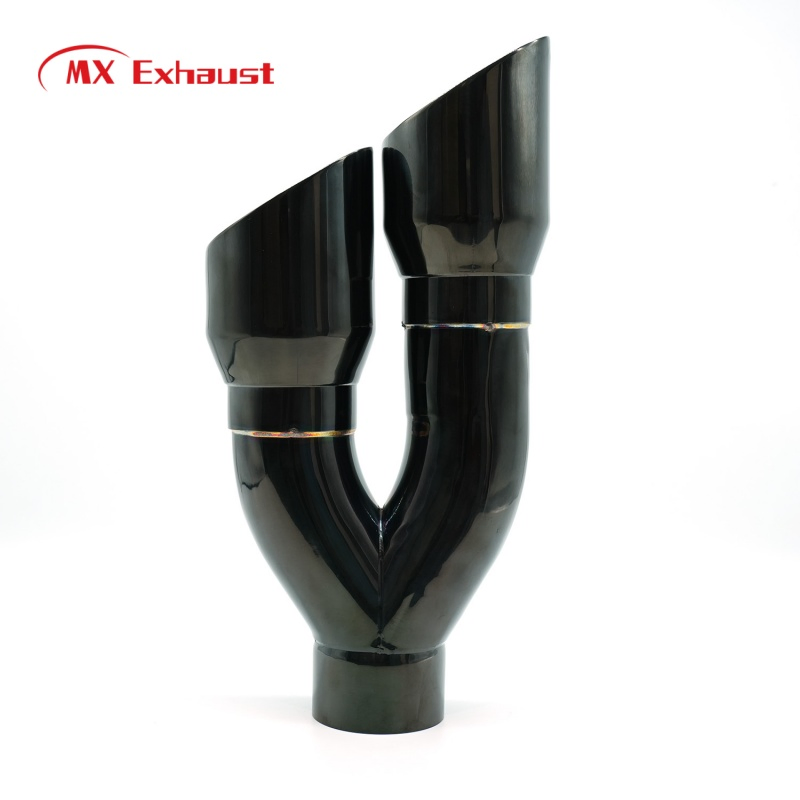 Наконечник выхлопной трубы MX Exhaust, хром/черный