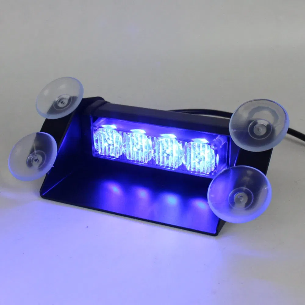 Автомобильные светодиодные фонари Amber 4 LED на стекло