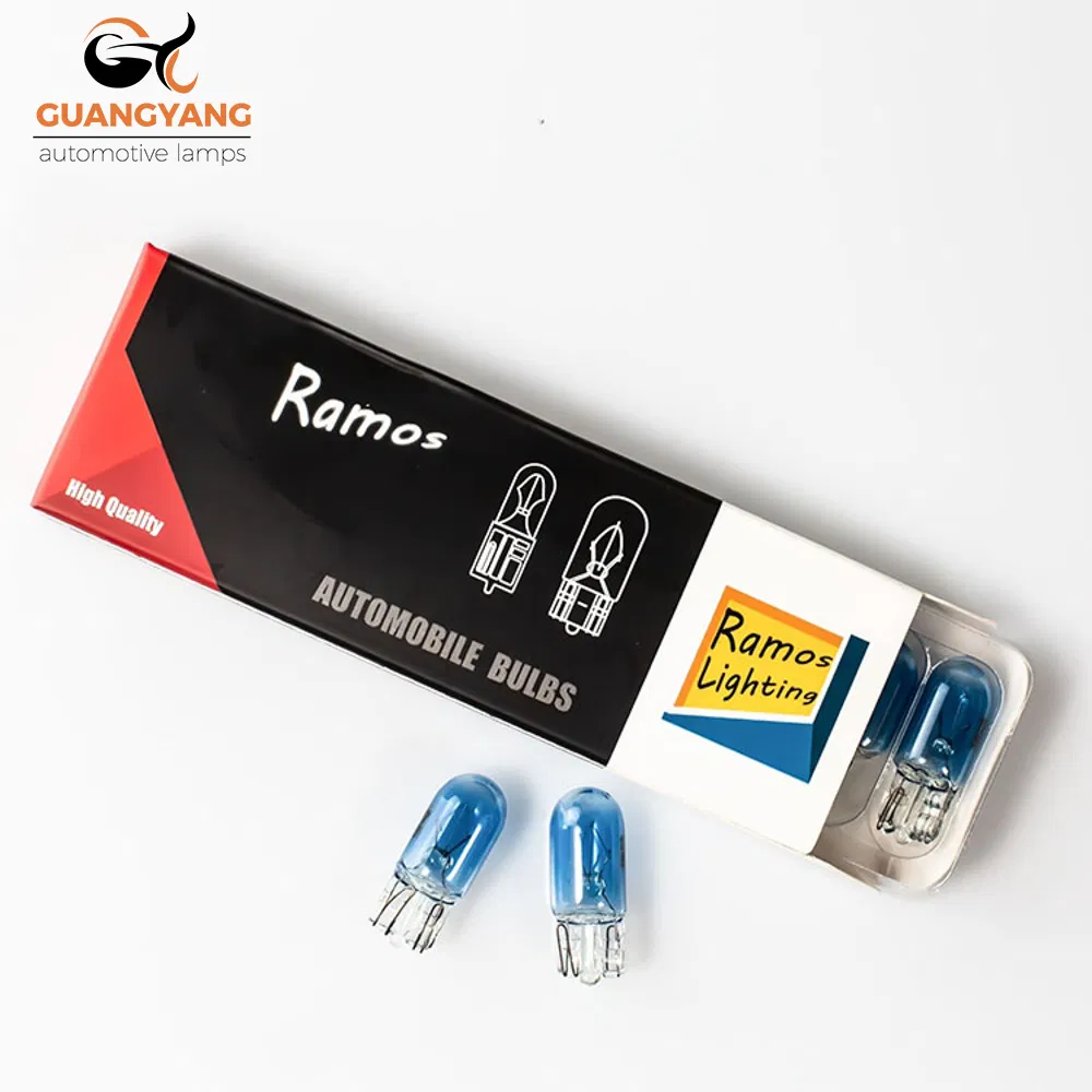 Галогенная лампа T10 12V 5W синяя для поворотников