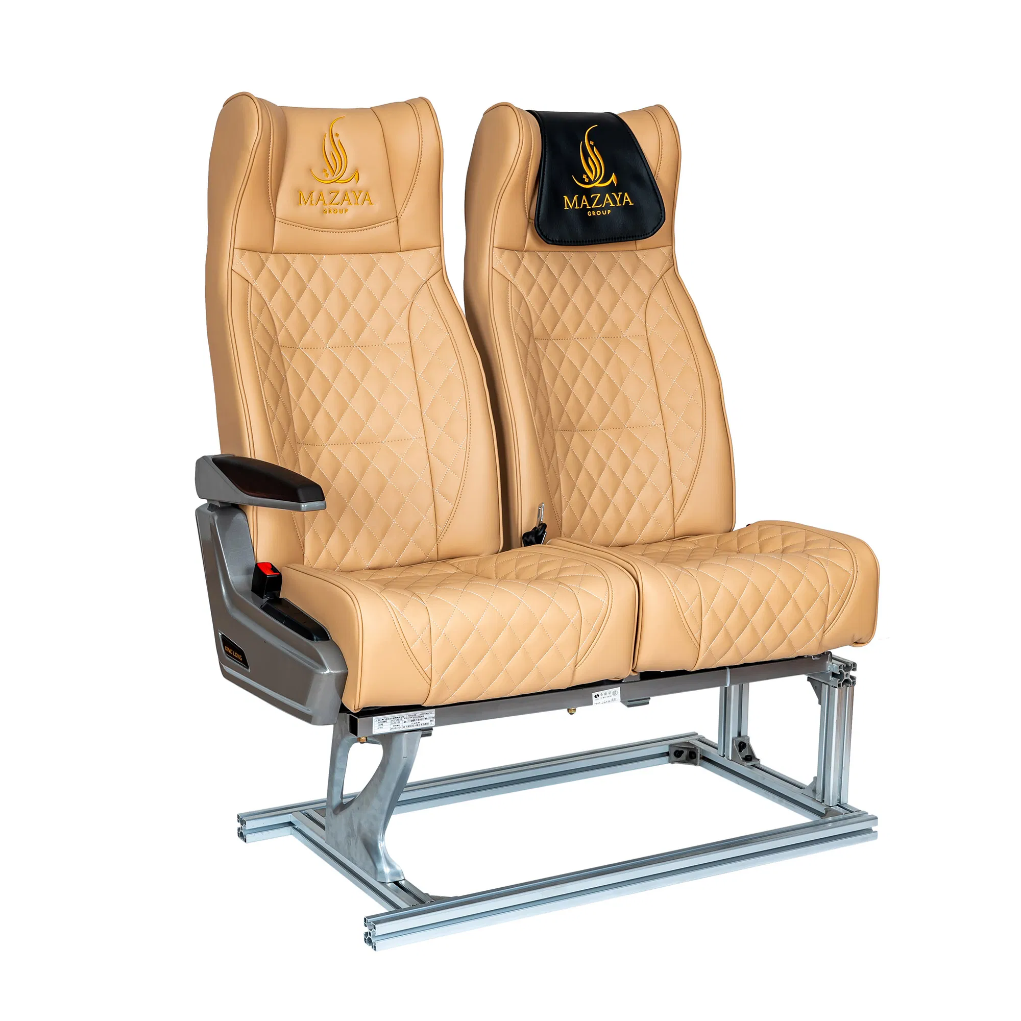 Bus & Minibus with Diamond Fabric Passenger Seat High Back Lift-up Armrest