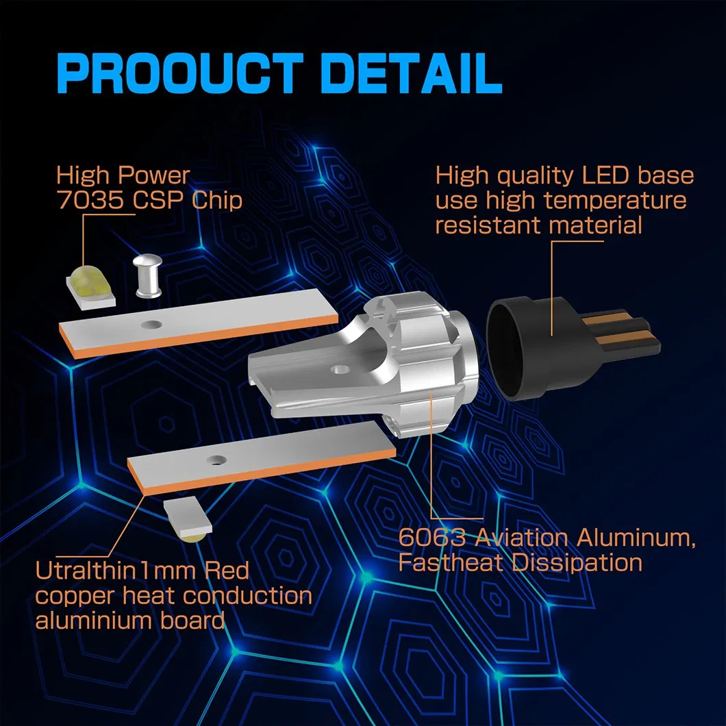 Светодиодная лампа G-View T15 7035SMD для авто