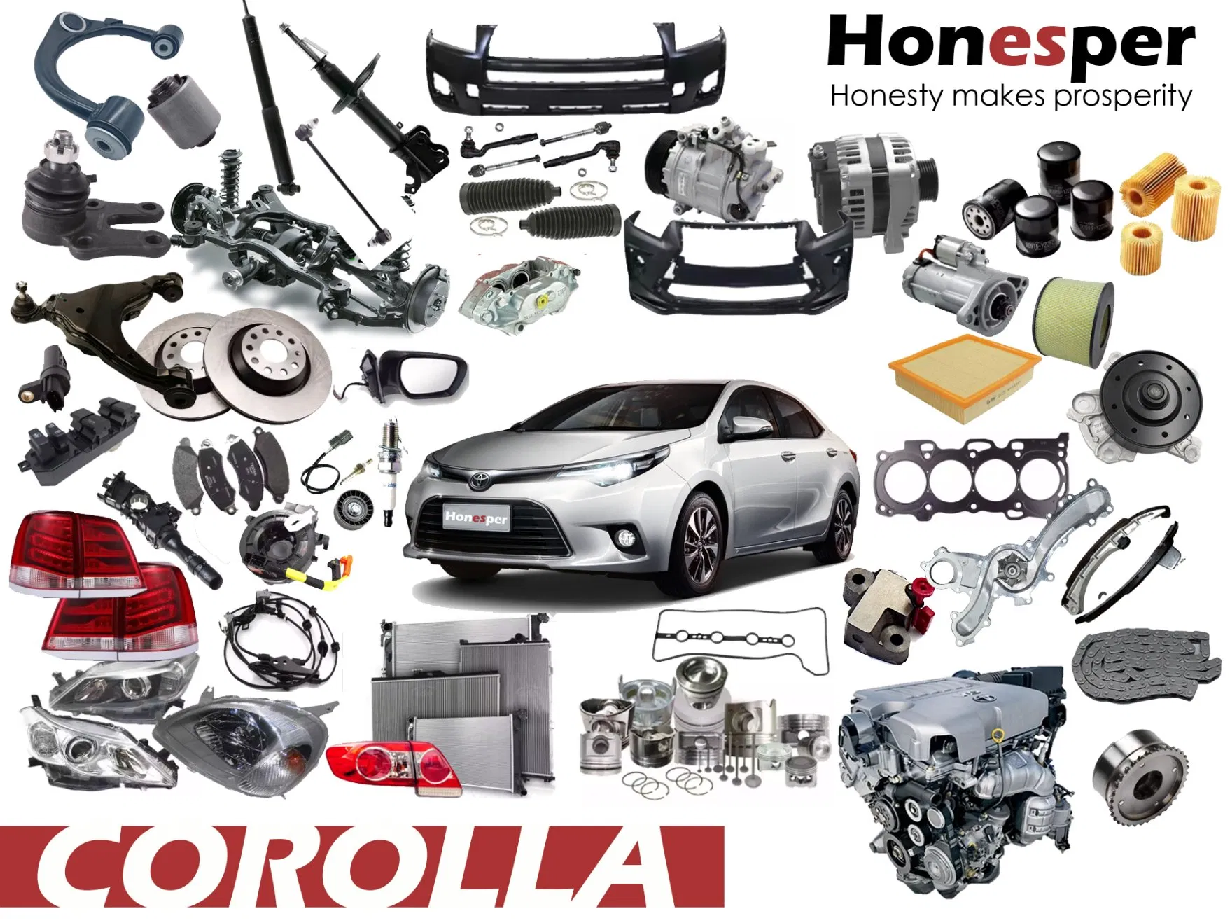 Wholesale Car Spare Parts Auto Parts Car Accessory Side View Mirror for Toyota Corolla Levin 2019- 87940-02p30 87910-02p40