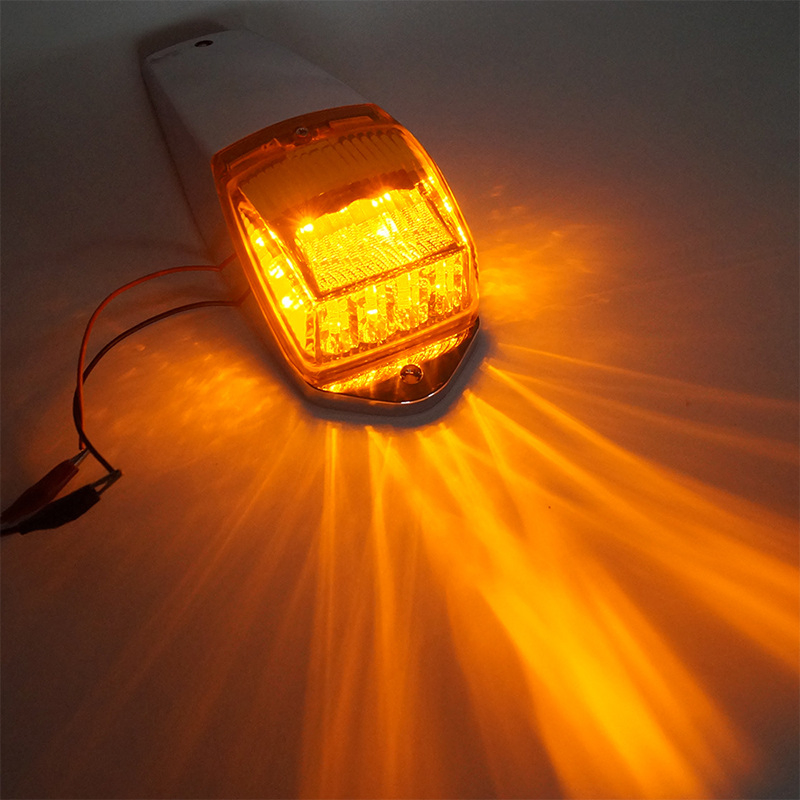 Светодиодный габаритный фонарь на крышу, 17 LED, янтарный