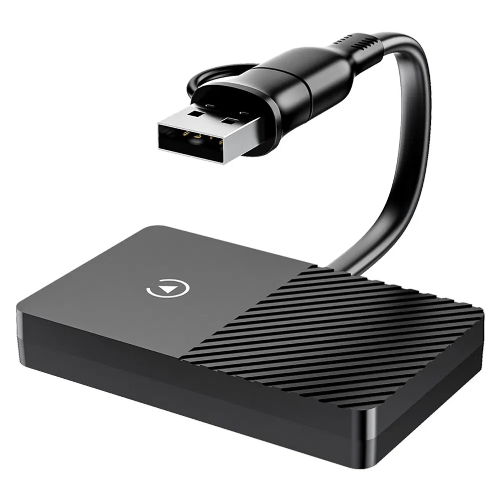 Car Accessory A1 Carplay Android Auto 2 in 1 Wireless Adapter USB-a + Type-C Wired to Wireless Dongle for iPhone / Android