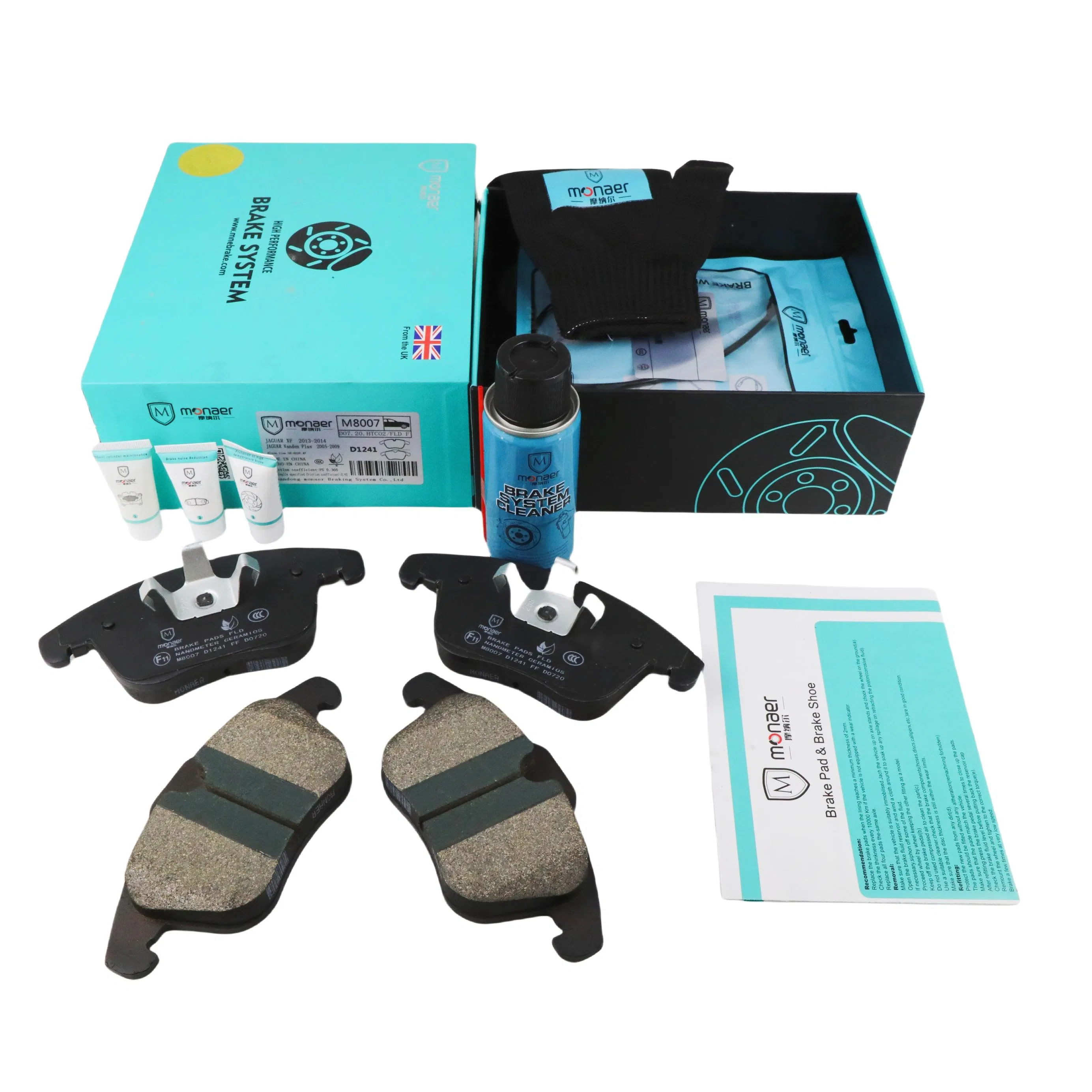 Monaer Brake Pads D1241 Ceramic Front Disc Brake Pad for Volvo\Land Rover