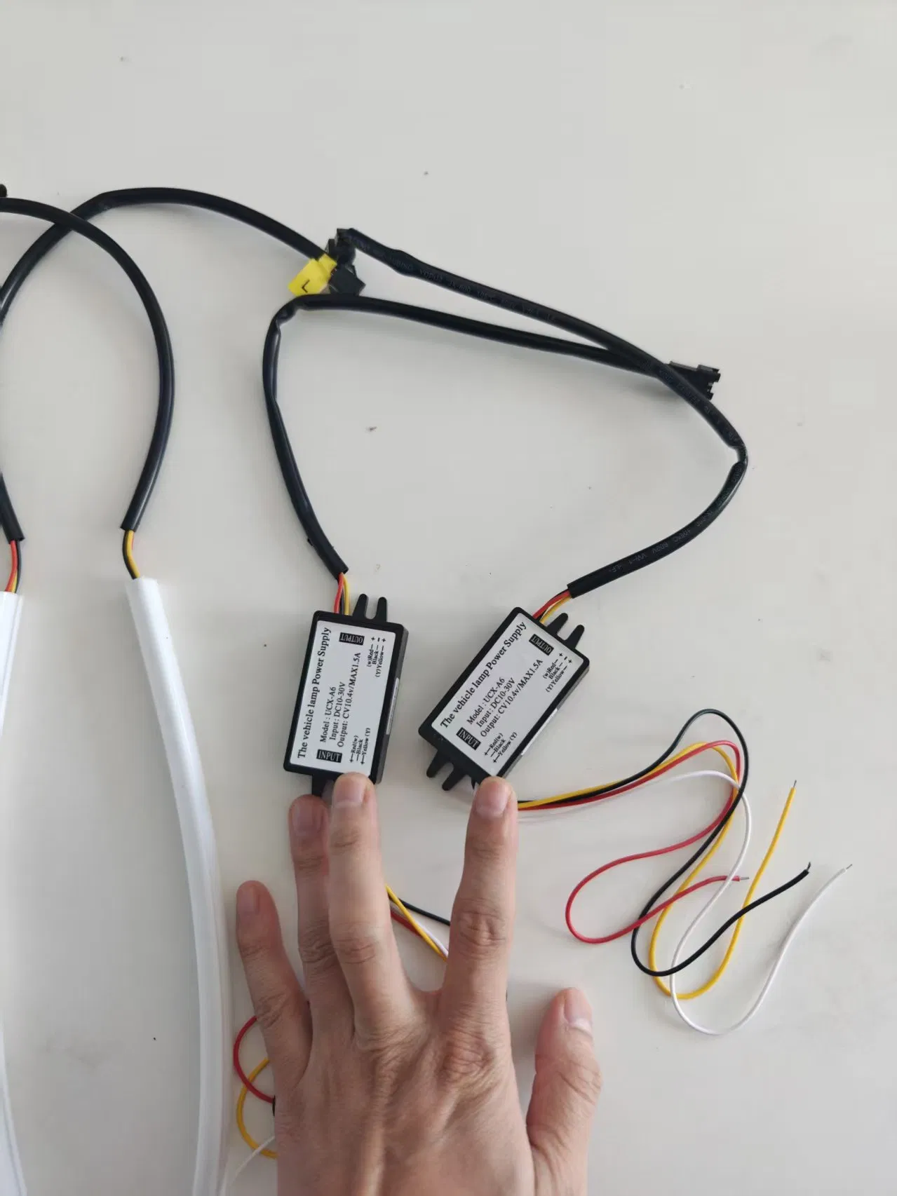 RGB Multi-Color Car LED Ambient Light Strip with Remote Control and Controller