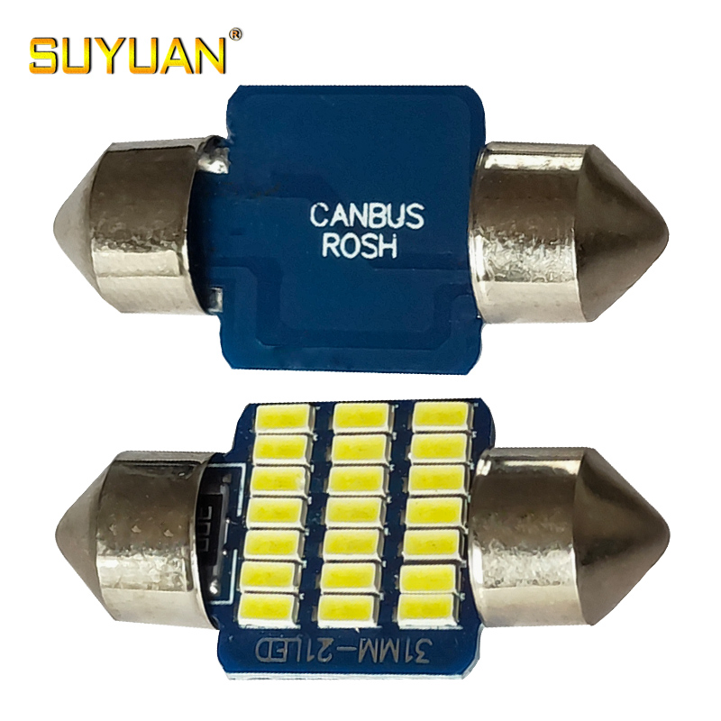 Светодиодная лампа C5W 12V 31мм 21SMD для авто