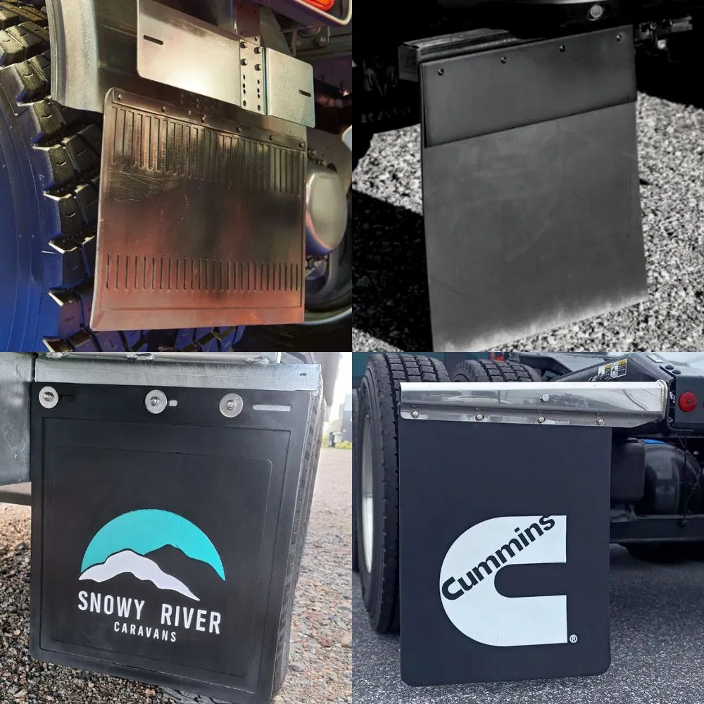 Raised Logo Heavy Duty Truck Rubber Splash Guard Trailer PVC Mudflap