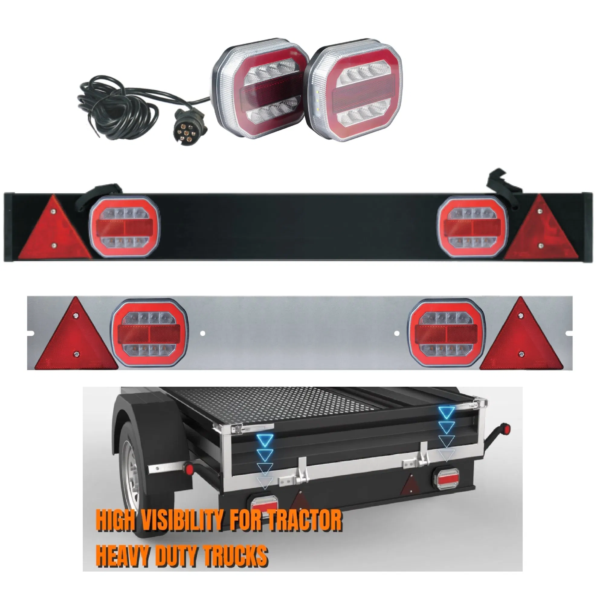 Светодиодный фонарь для прицепа 4WD, левый/правый