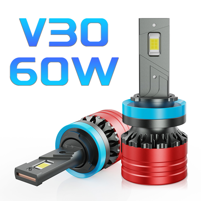 Светодиодные лампы V30 6000K для фар автомобиля